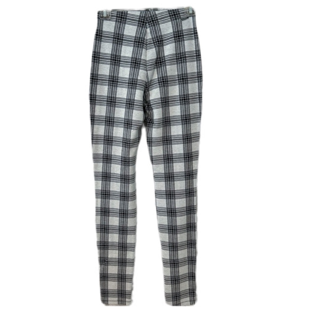 Tahari Black and White “Glen” Checkered Jegging (sz xs)